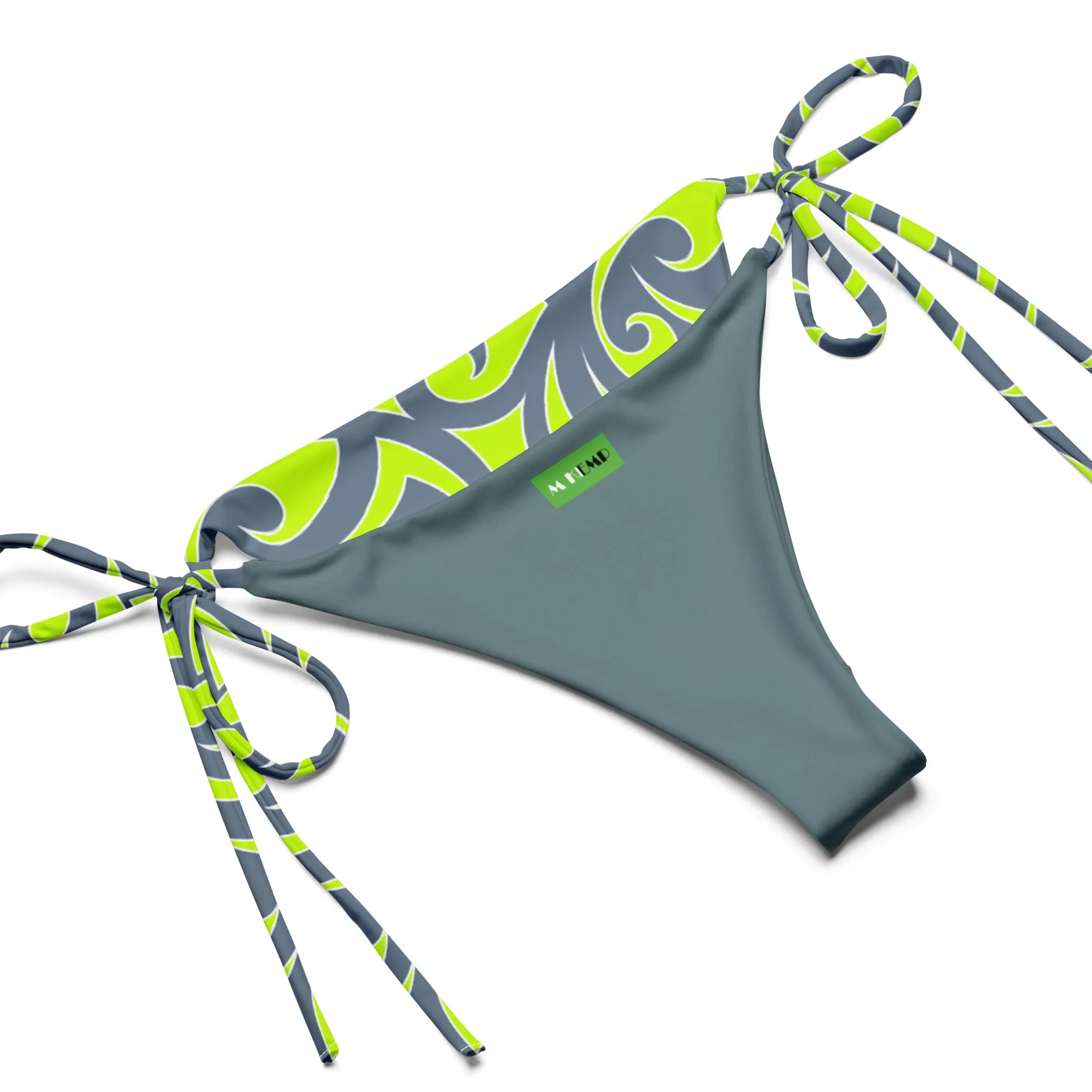 All-over print recycled string bikini