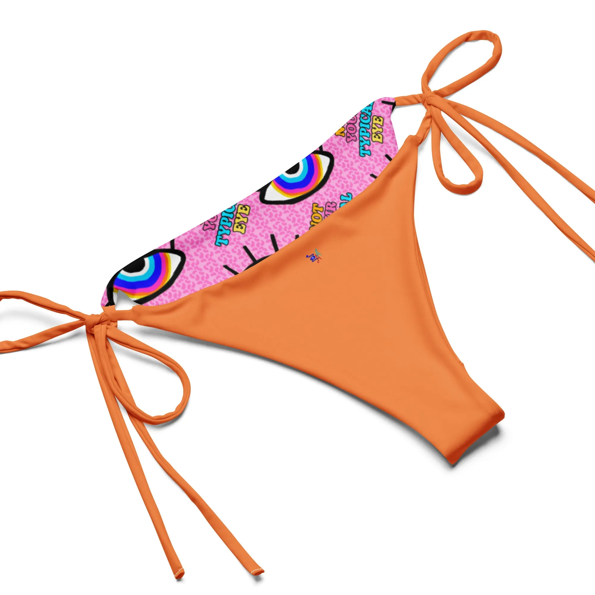 All-over print recycled string bikini