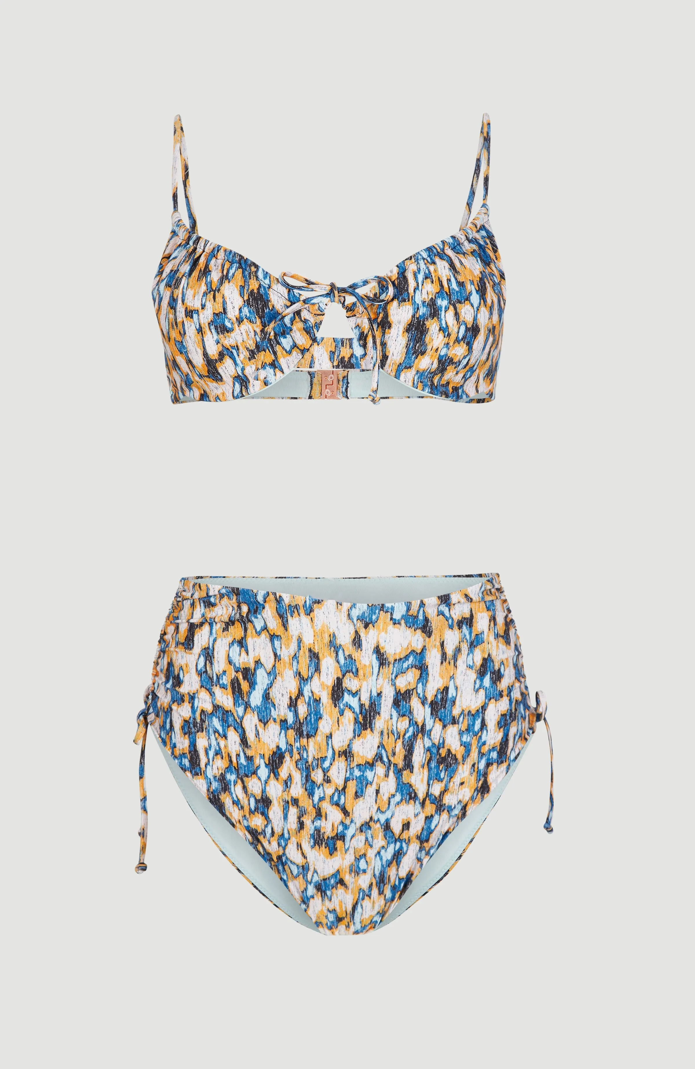 Avalon - Nova Bralette Bikini Set | Blue Minimal Camo