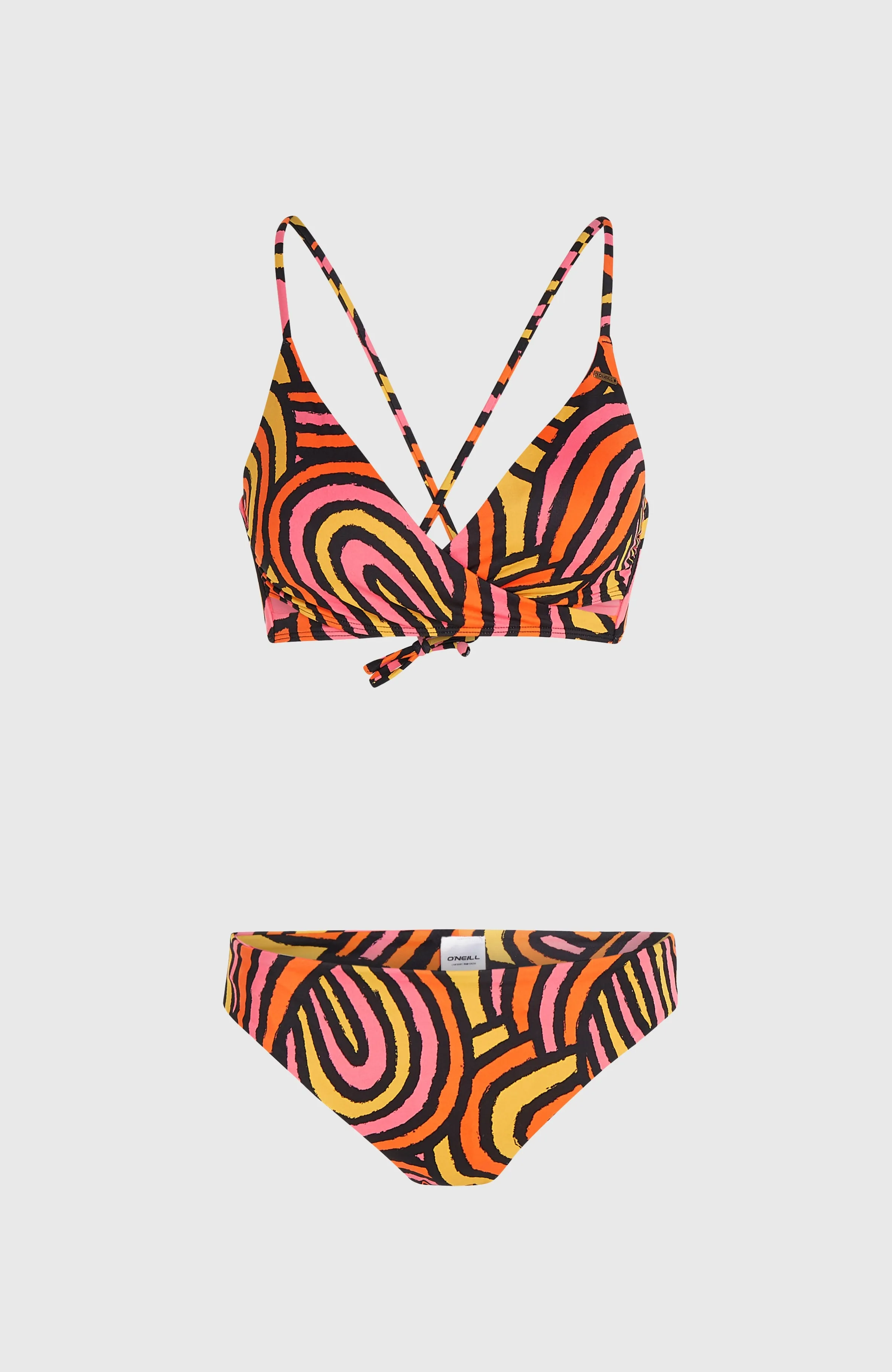 Baay Maoi Bikini Set | Orange Rainbow Stripe