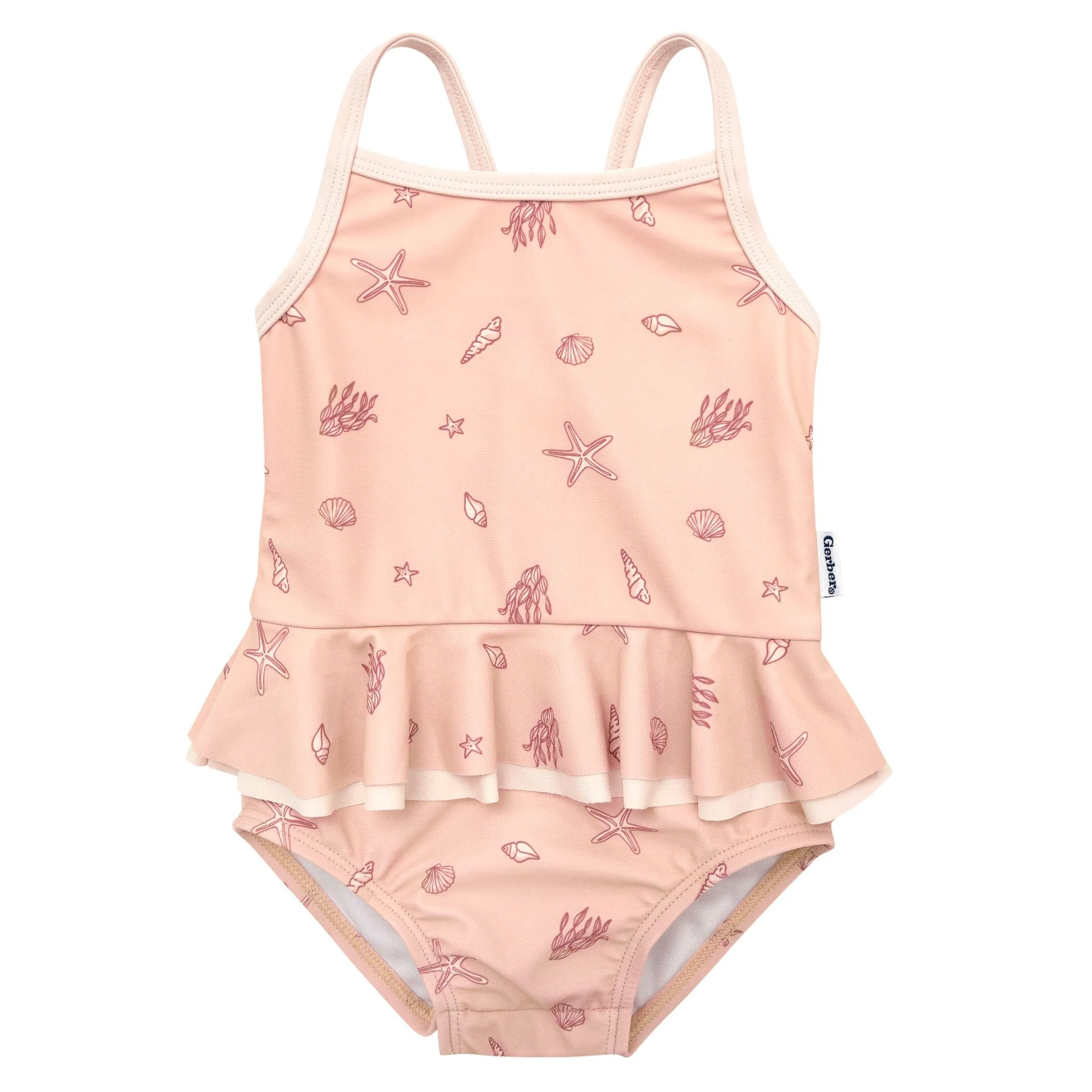 Baby Girls UPF 50  Seashells One-Piece Swimsuit