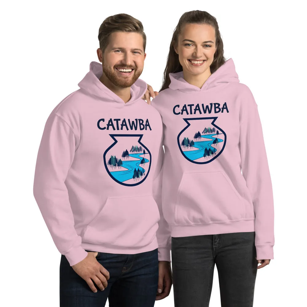 Catawba River Scene Unisex Hoodie artwork by Alex Osborn