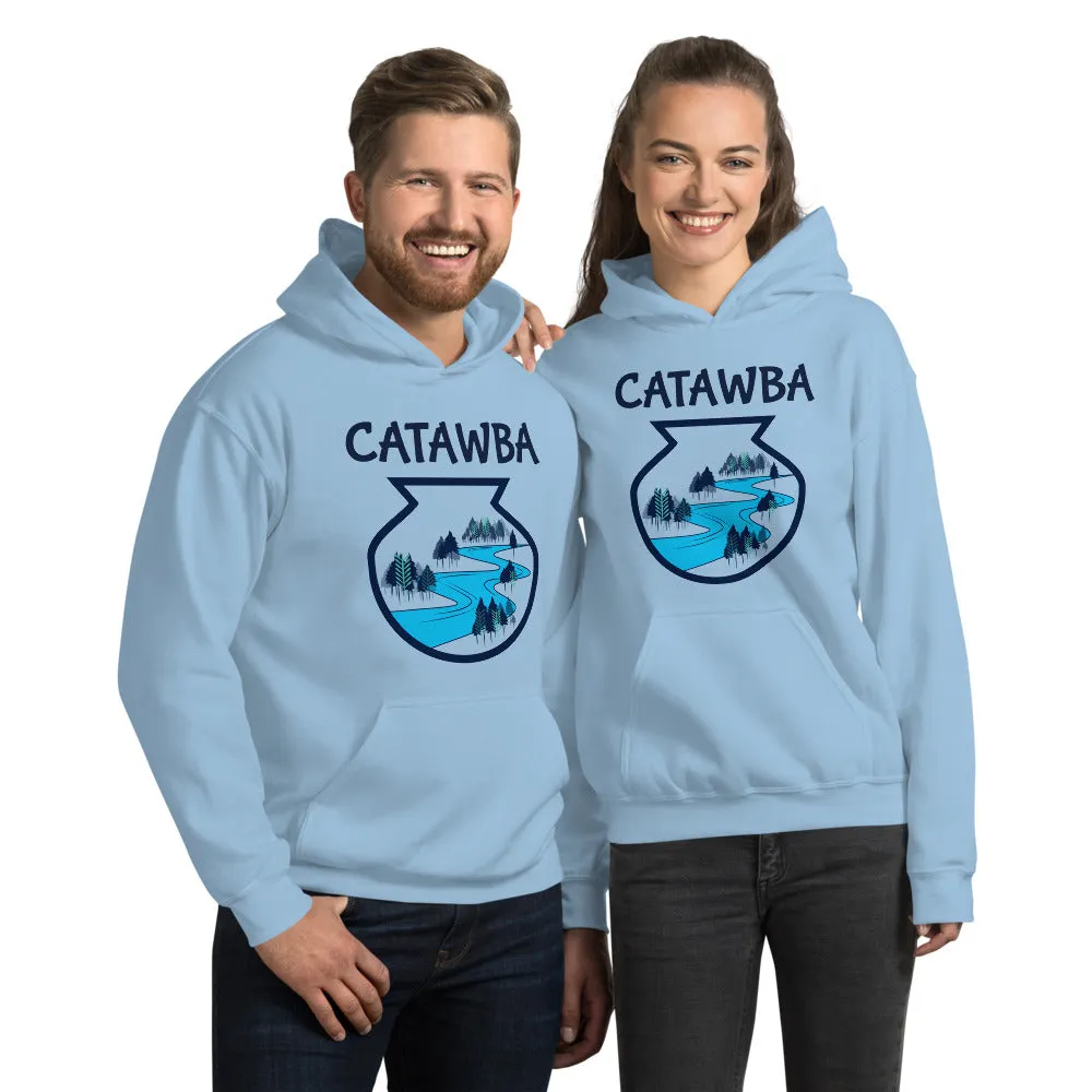 Catawba River Scene Unisex Hoodie artwork by Alex Osborn