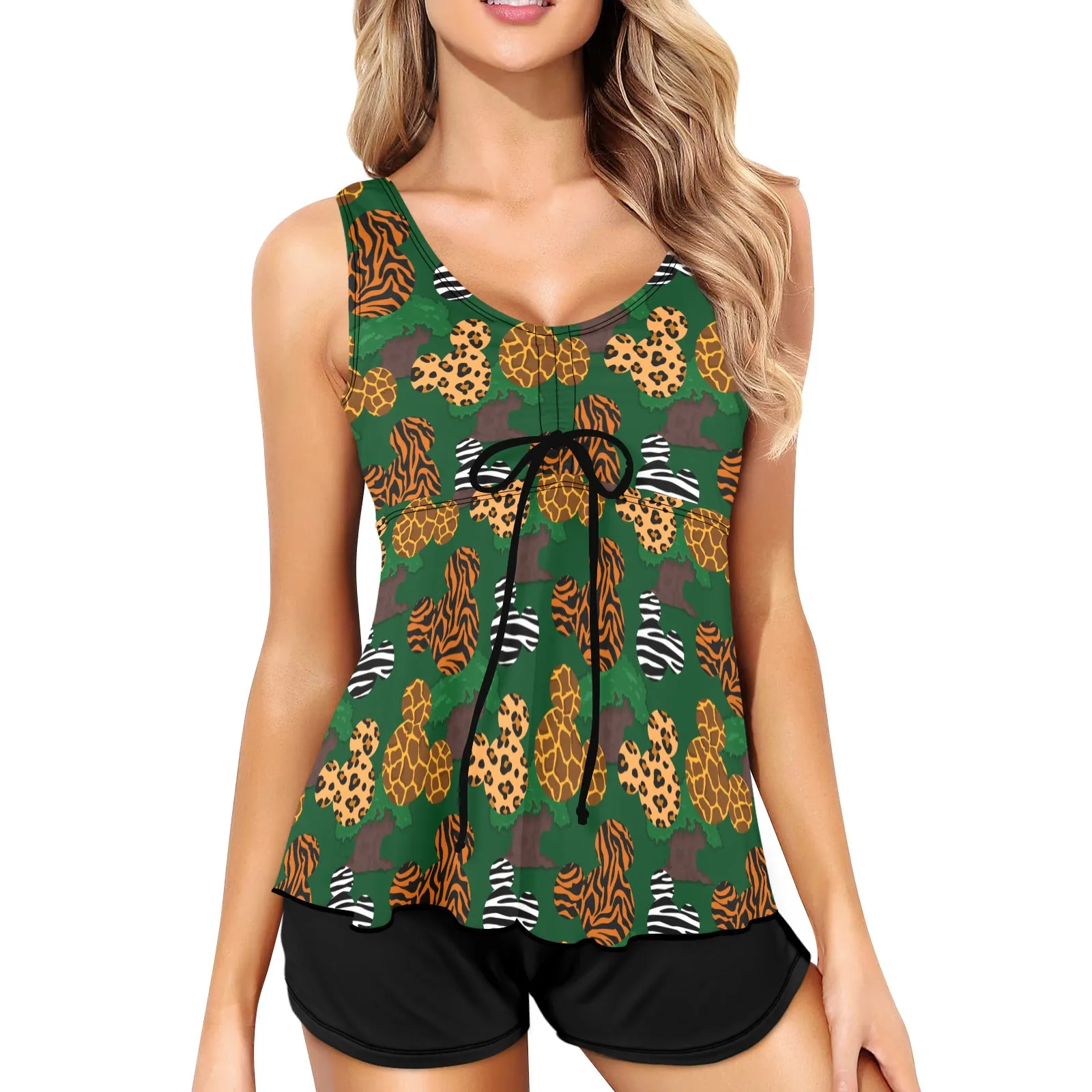 Disney Animal Prints Two Piece Tankini Women's Swimsuit