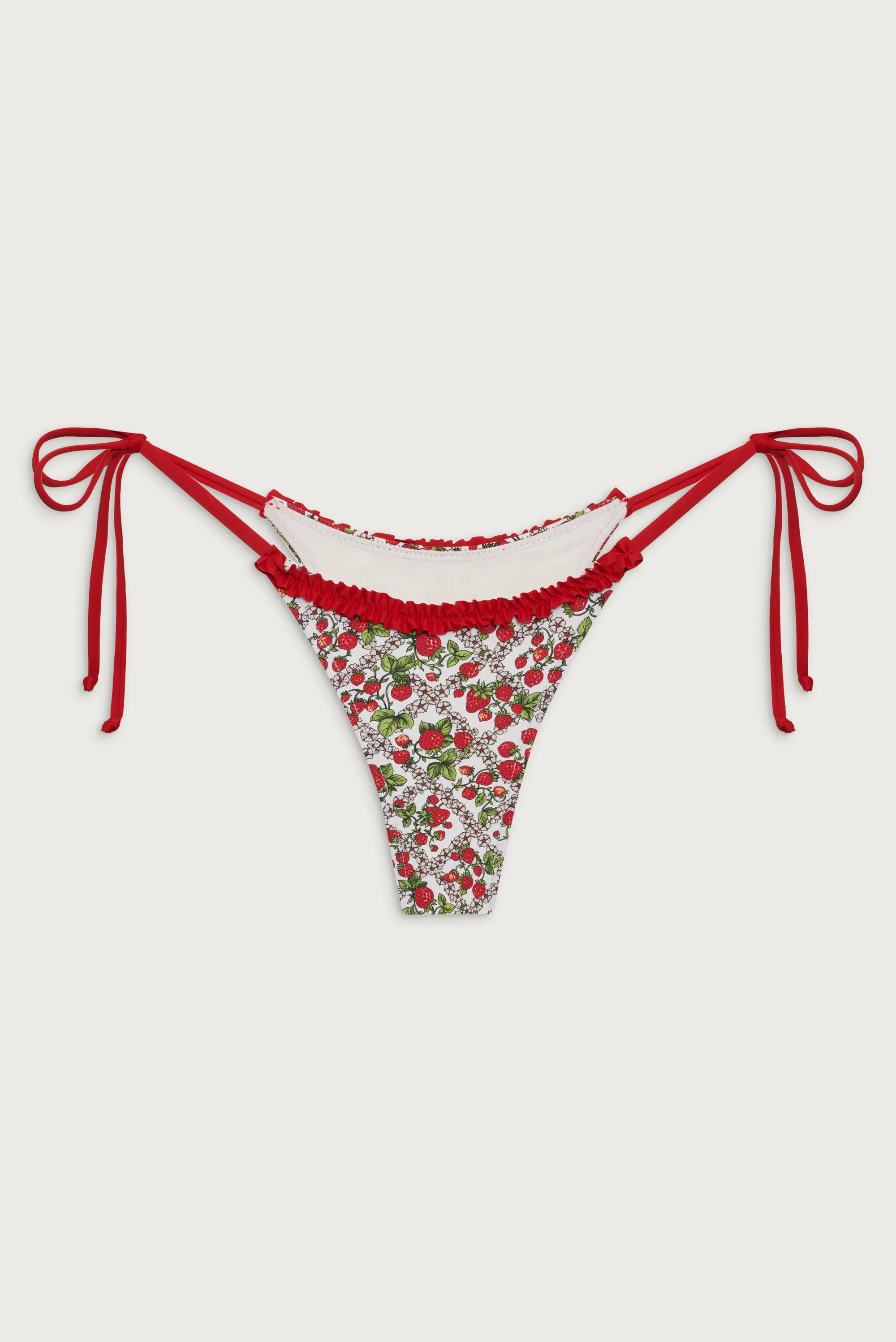 Divine Tie Side Skimpy Bikini Bottom - Berry in Love