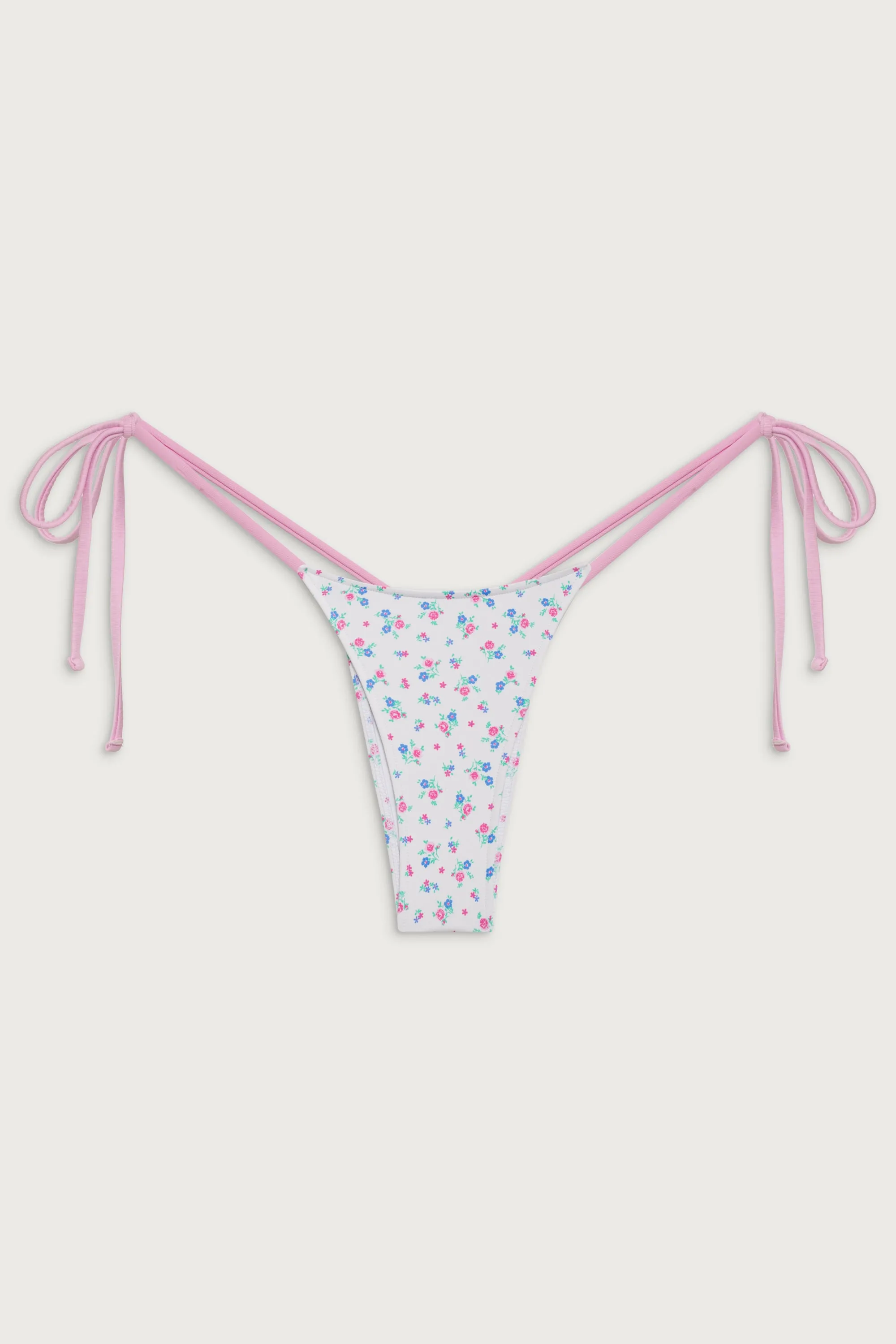 Divine Tie Side Skimpy Bikini Bottom - Sweet Meadow