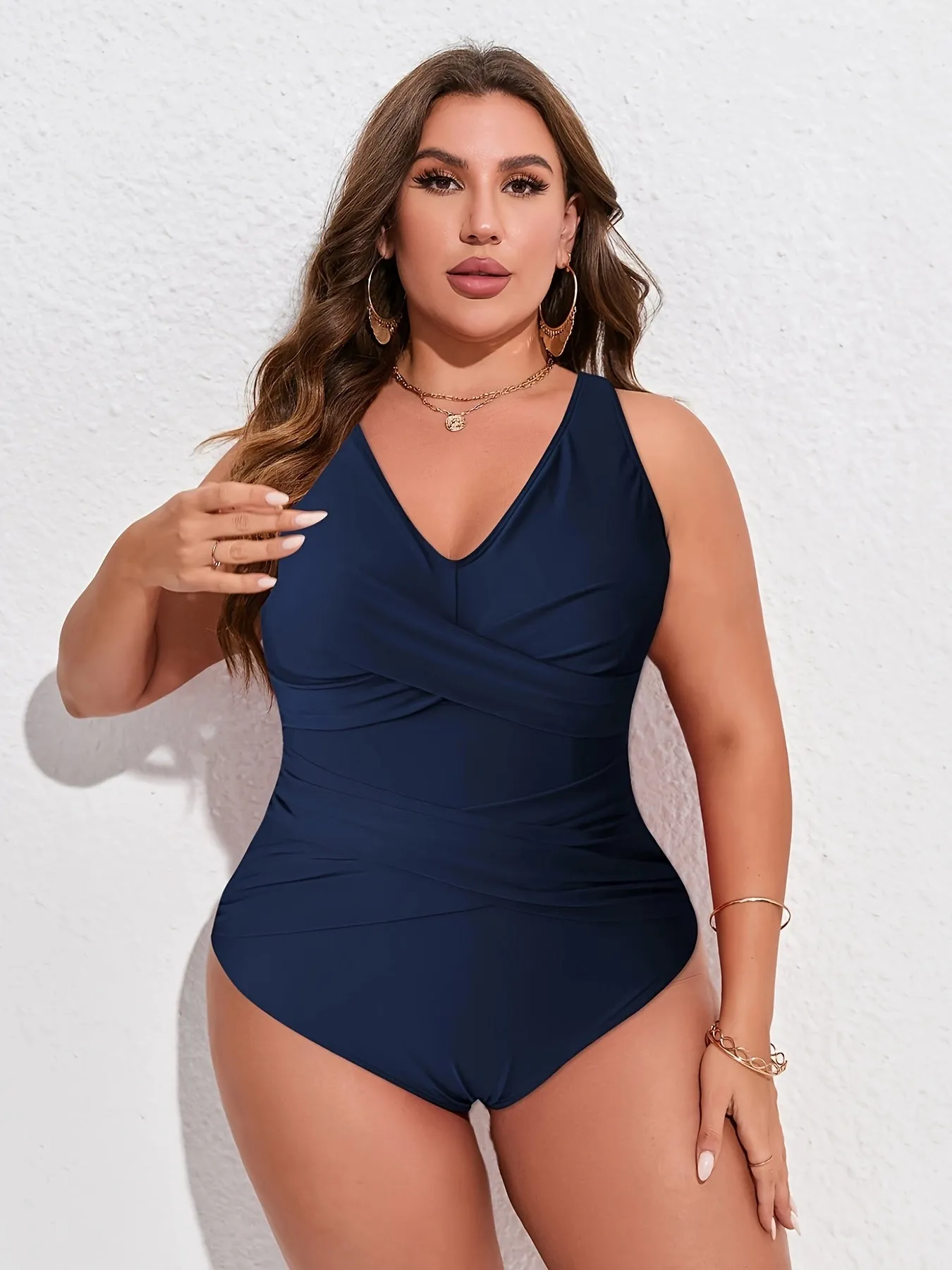 Flattering Plus Size Womens Swimsuit with Tummy Control