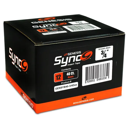 Genesis Sync Black <br>Smooth Insert Tape <br>Black