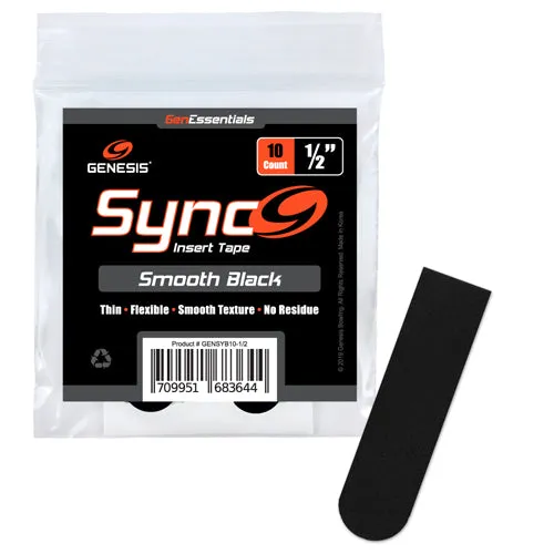 Genesis Sync Black <br>Smooth Insert Tape <br>Black