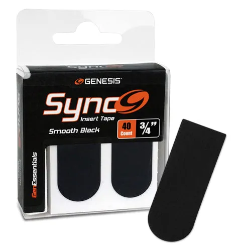 Genesis Sync Black <br>Smooth Insert Tape <br>Black