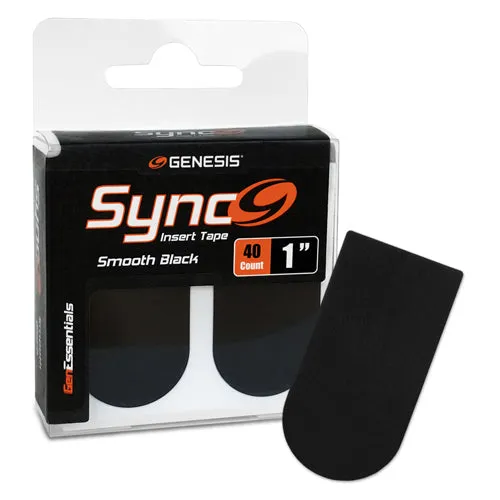 Genesis Sync Black <br>Smooth Insert Tape <br>Black