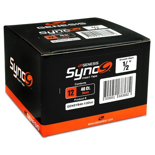 Genesis Sync Black <br>Smooth Insert Tape <br>Black