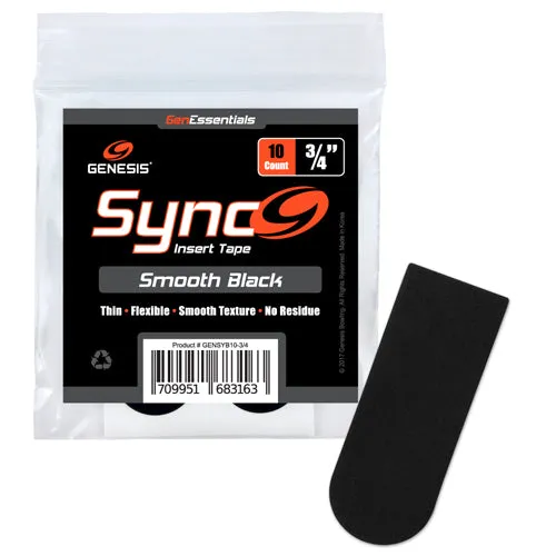 Genesis Sync Black <br>Smooth Insert Tape <br>Black