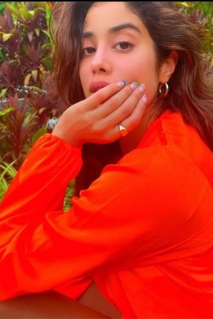 Janhvi Kapoor in our Orange  is the new black cover up