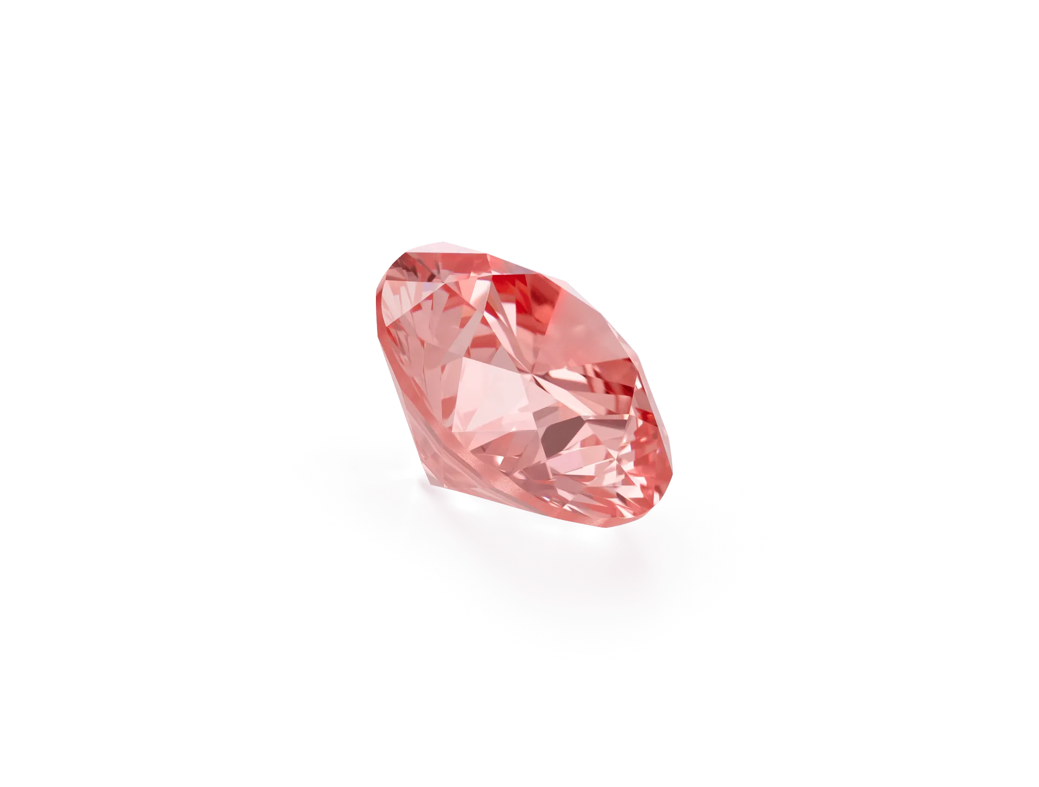 Lab-Grown Loose 2ct. Round Brilliant Diamond | Pink