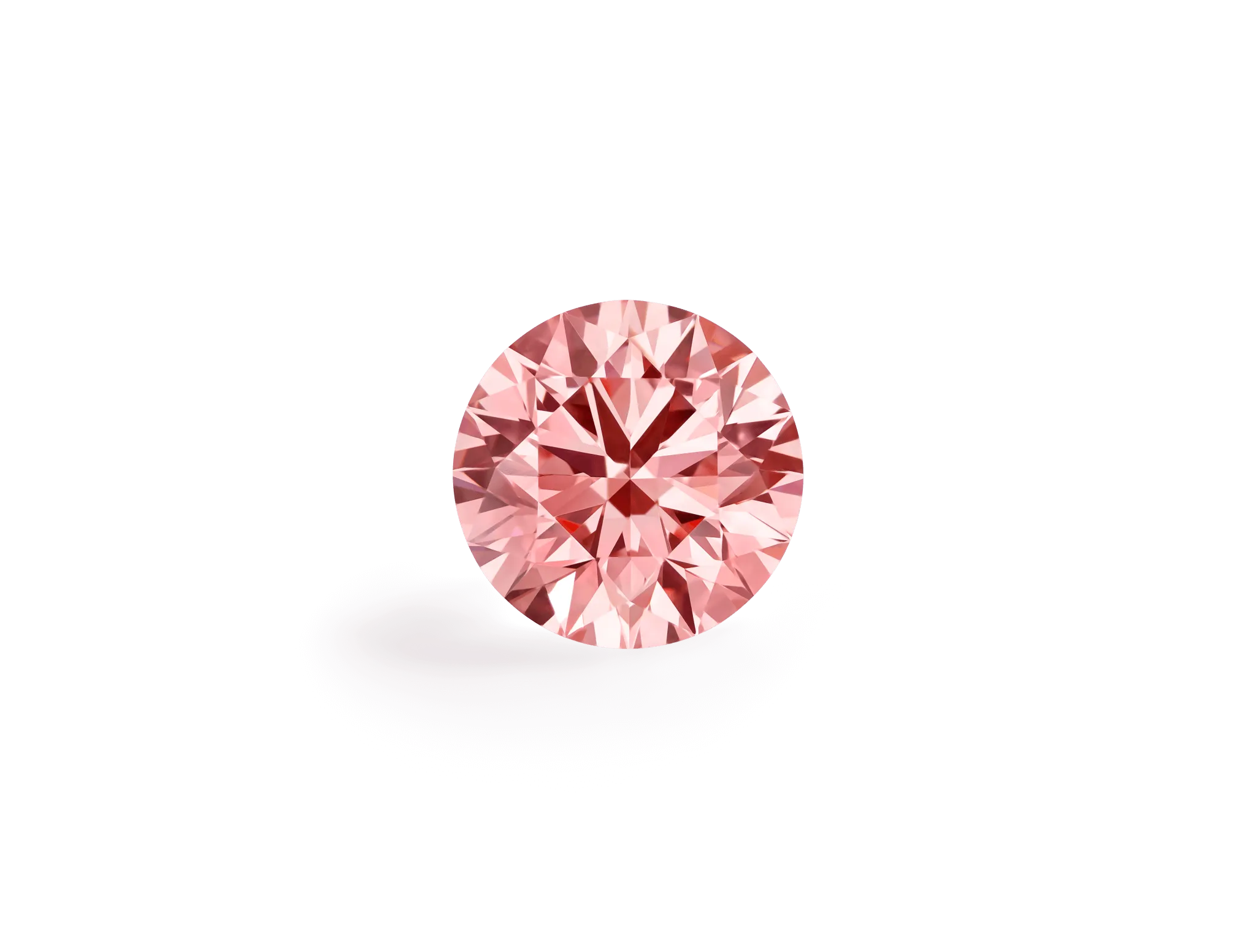 Lab-Grown Loose 2ct. Round Brilliant Diamond | Pink