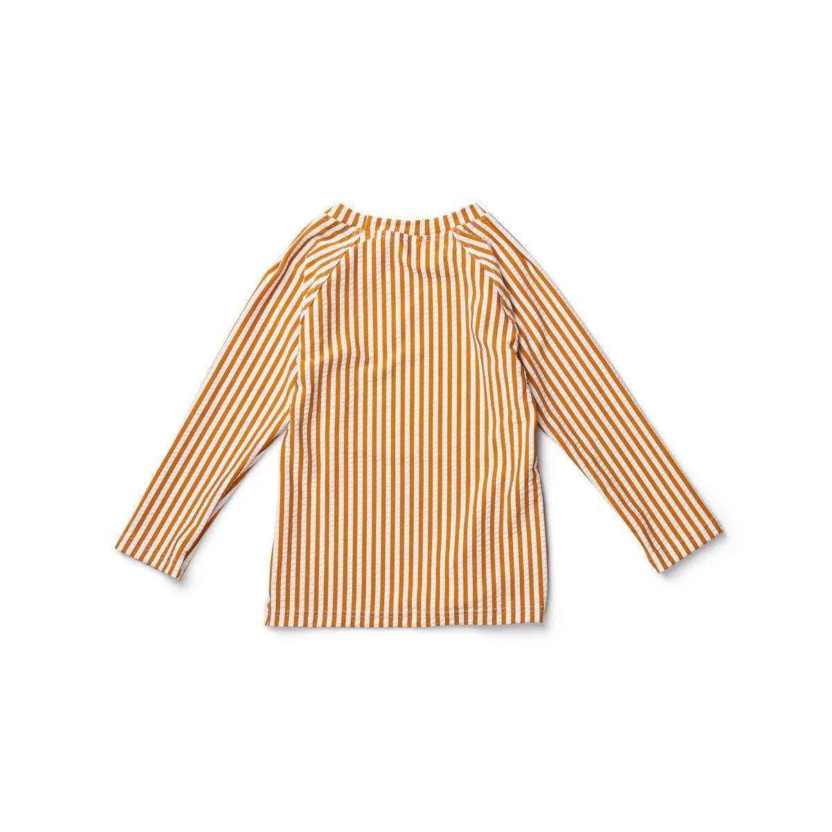 Liewood Noah Swim Tee Seersucker Stripe Mustard/White