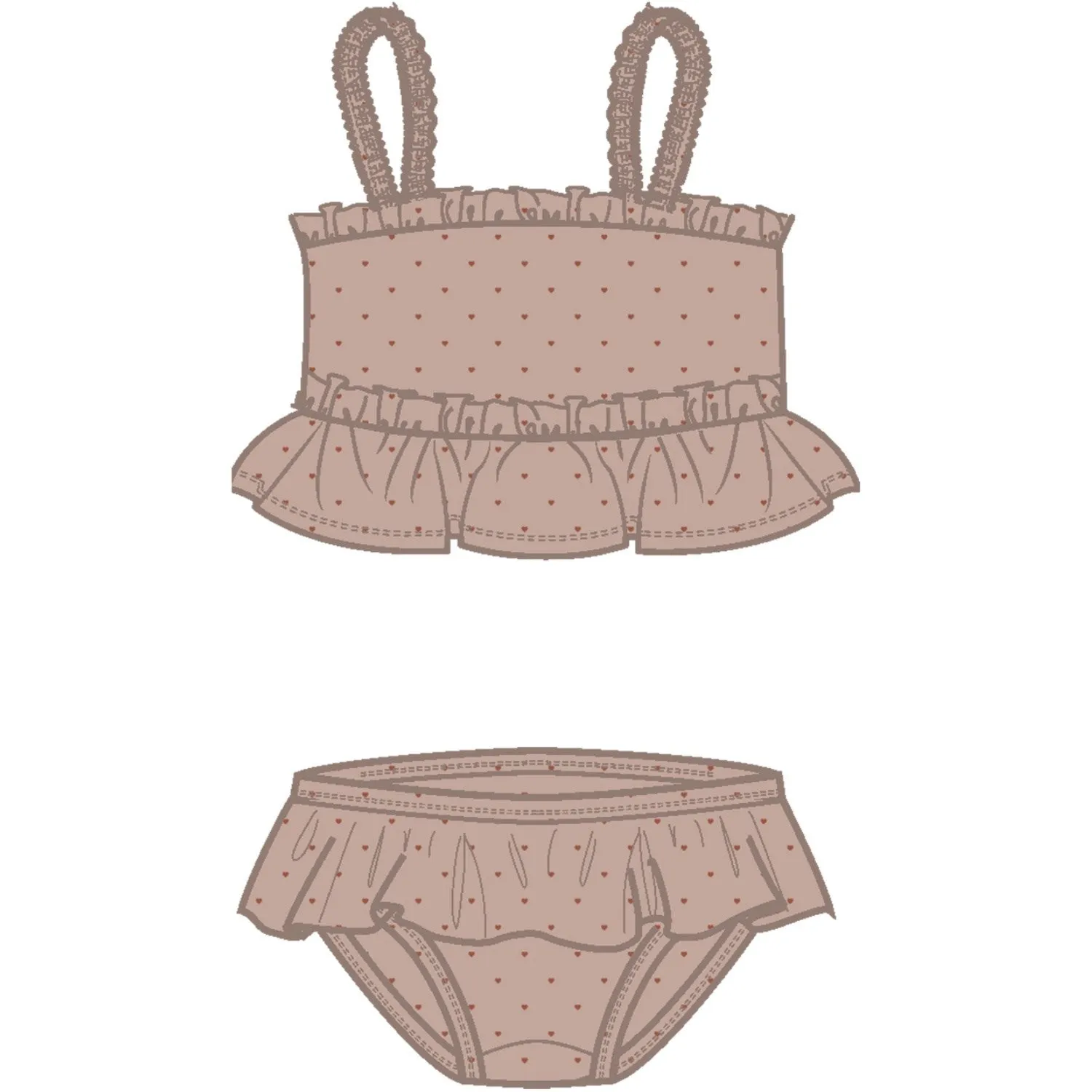 Lil'Atelier Rose Dust Helga Bikini