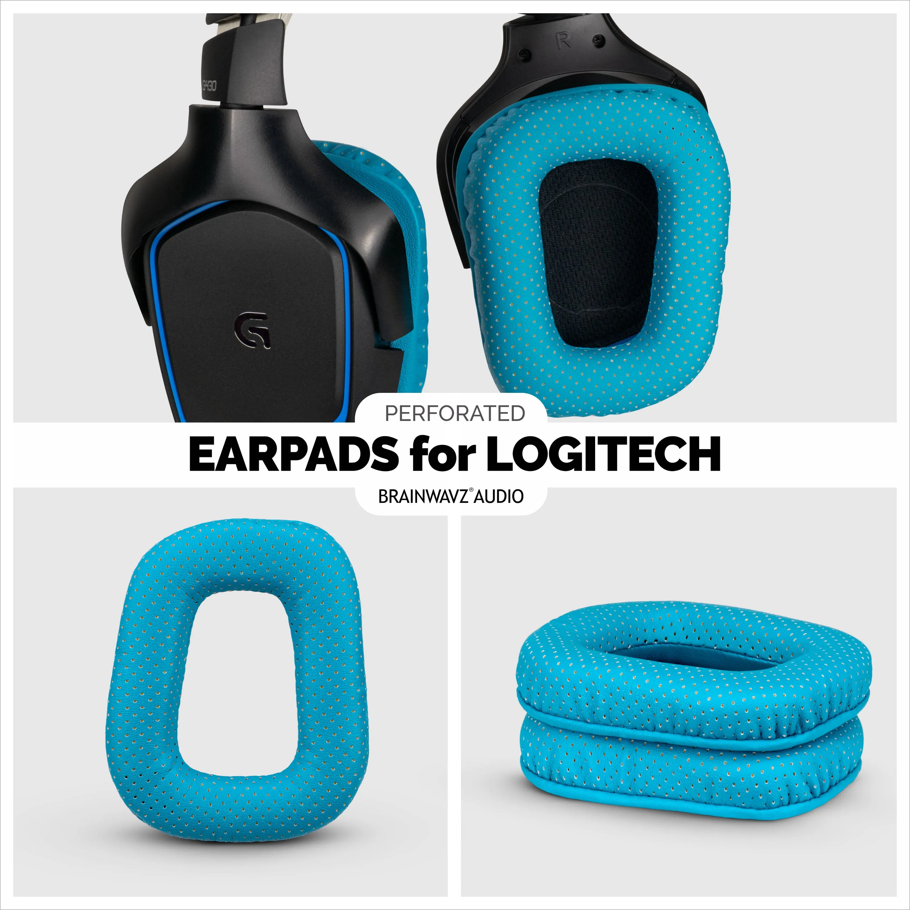 Logitech G430 G35 G930 F450 Replacement Earpads - Premium Upgraded Materials