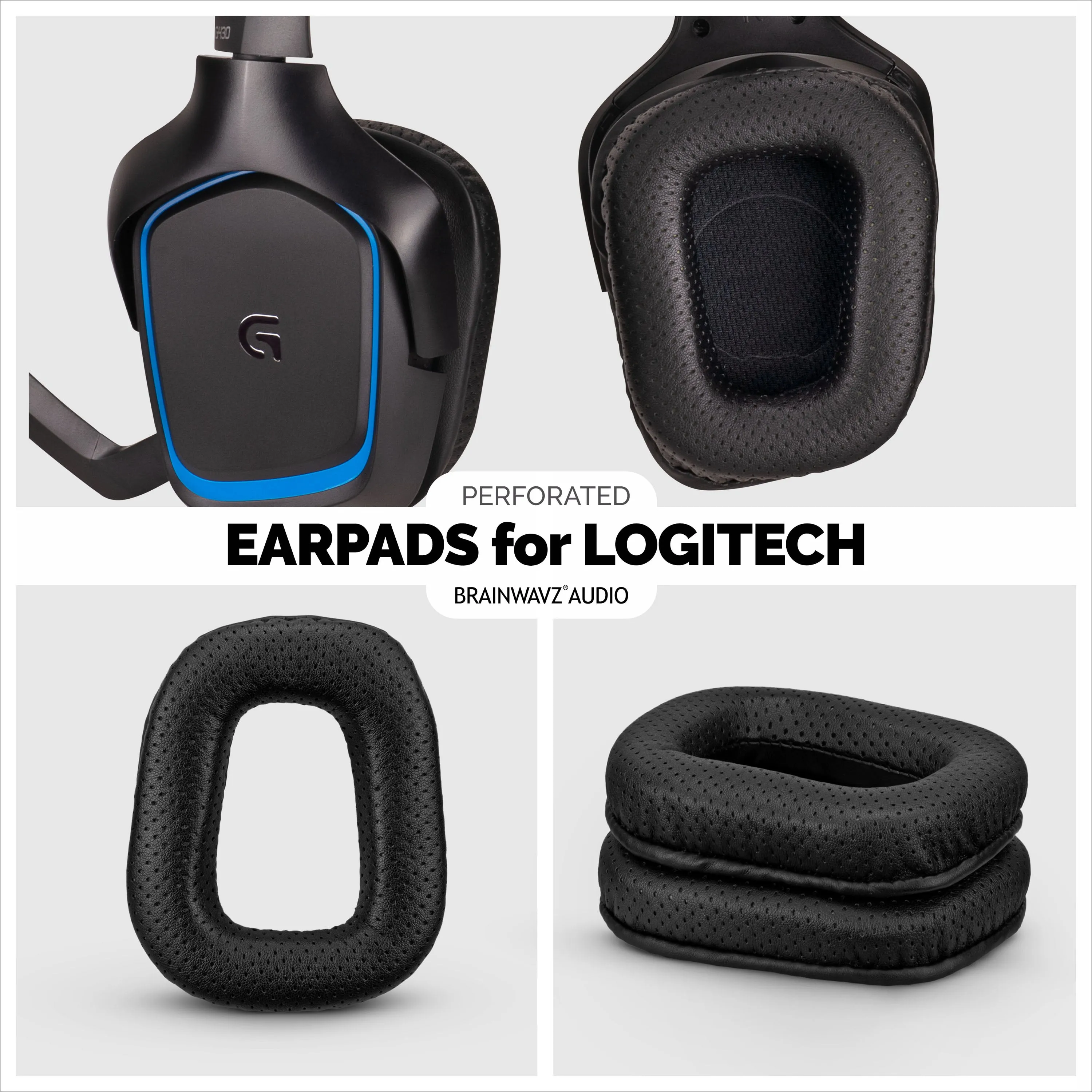 Logitech G430 G35 G930 F450 Replacement Earpads - Premium Upgraded Materials