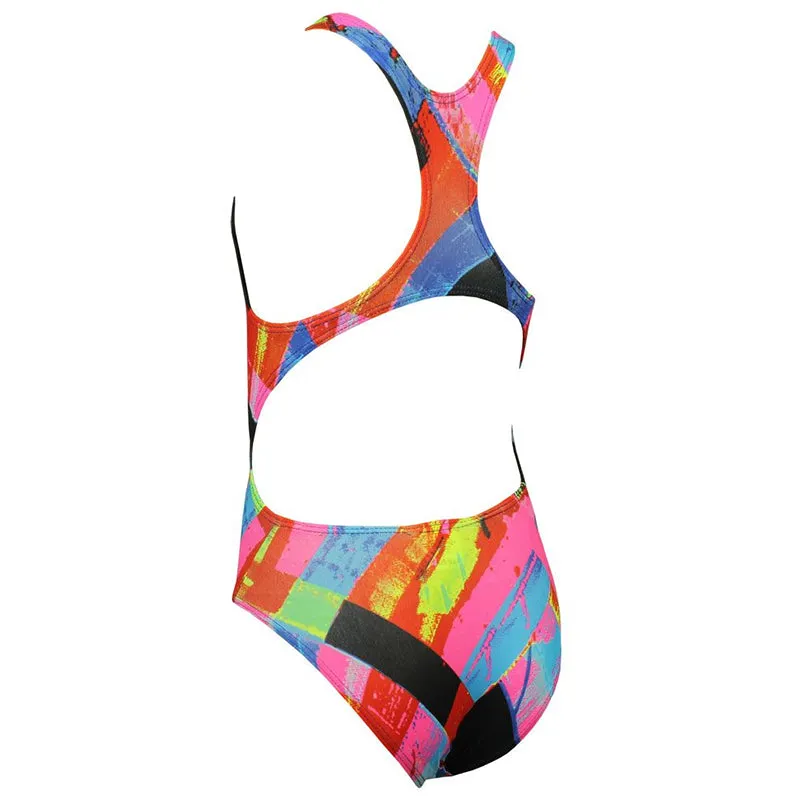 Maru - Woven Pacer Rave Back Girls Swimsuit