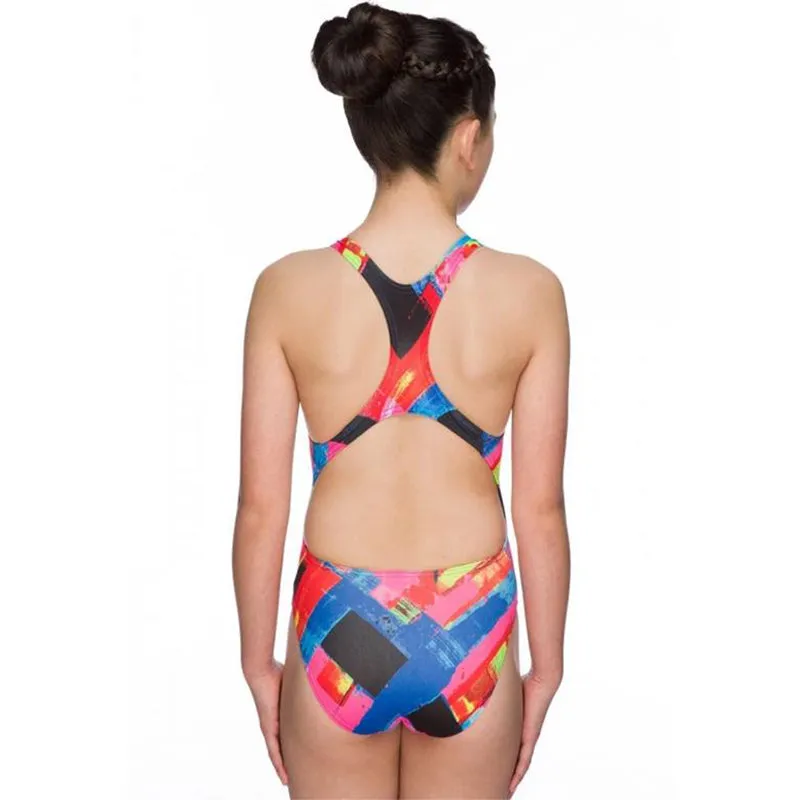 Maru - Woven Pacer Rave Back Girls Swimsuit