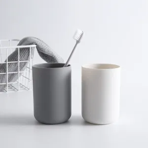 Minimalist Solid Color Plastic Wash Cup, HG0092