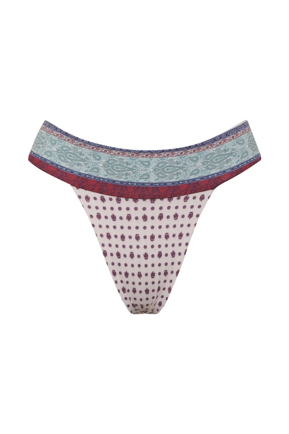 Nick Cheeky Bikini Bottom - Sand Paisley