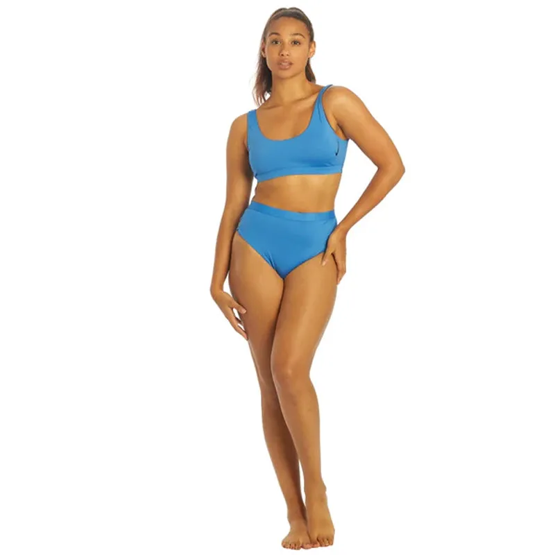 Nike - Sneakerkini High Waist Cheeky Bottom (Pacific Blue)