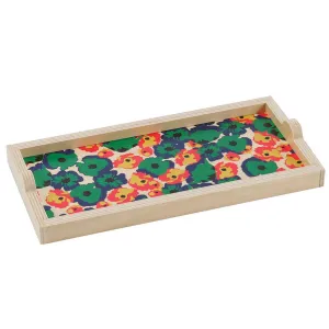 Poppy Green Mini Wood Tray