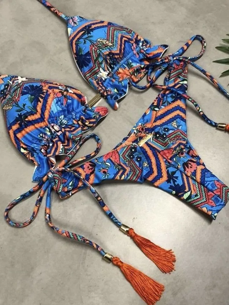 Sexy Push-Up Bikinis - Flattering Low Waist Design with Underwire Support