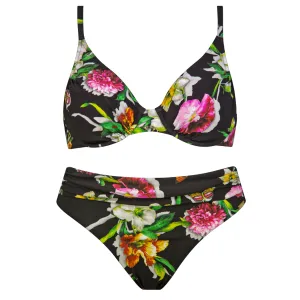 Siciliana Underwired Bikini Set in Black Brights