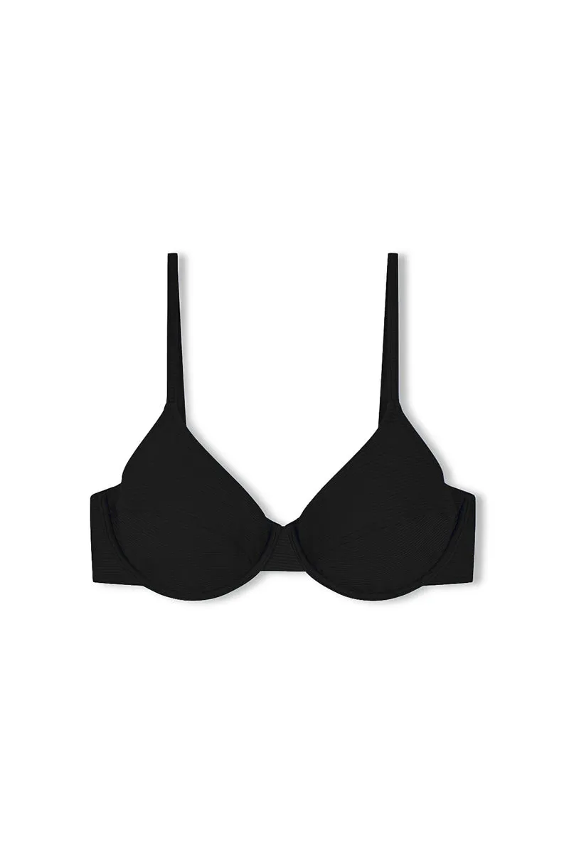 Signature Balconette Bra Cup Top - Black