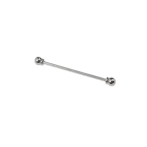 Silver Round End Collar Bar