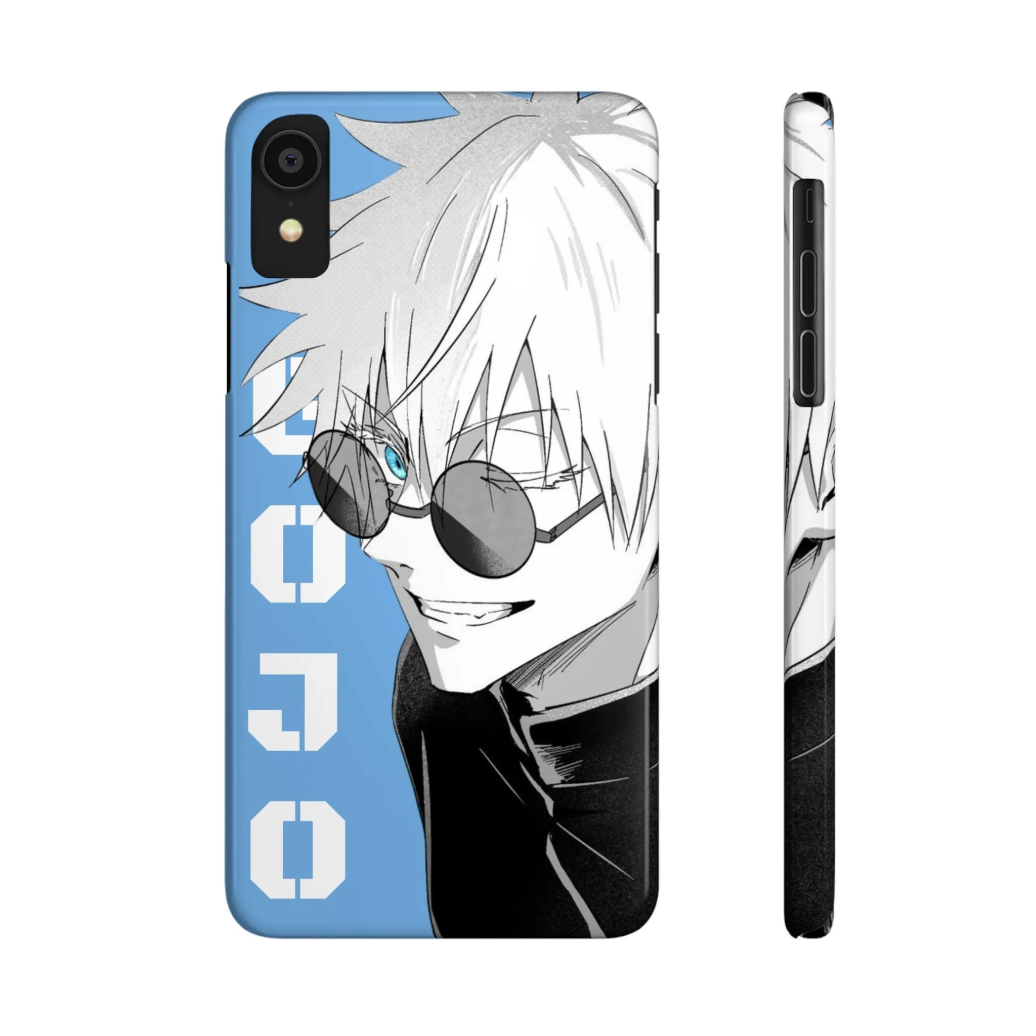 Slim Phone Case - Gojo Satoru Design - Blue