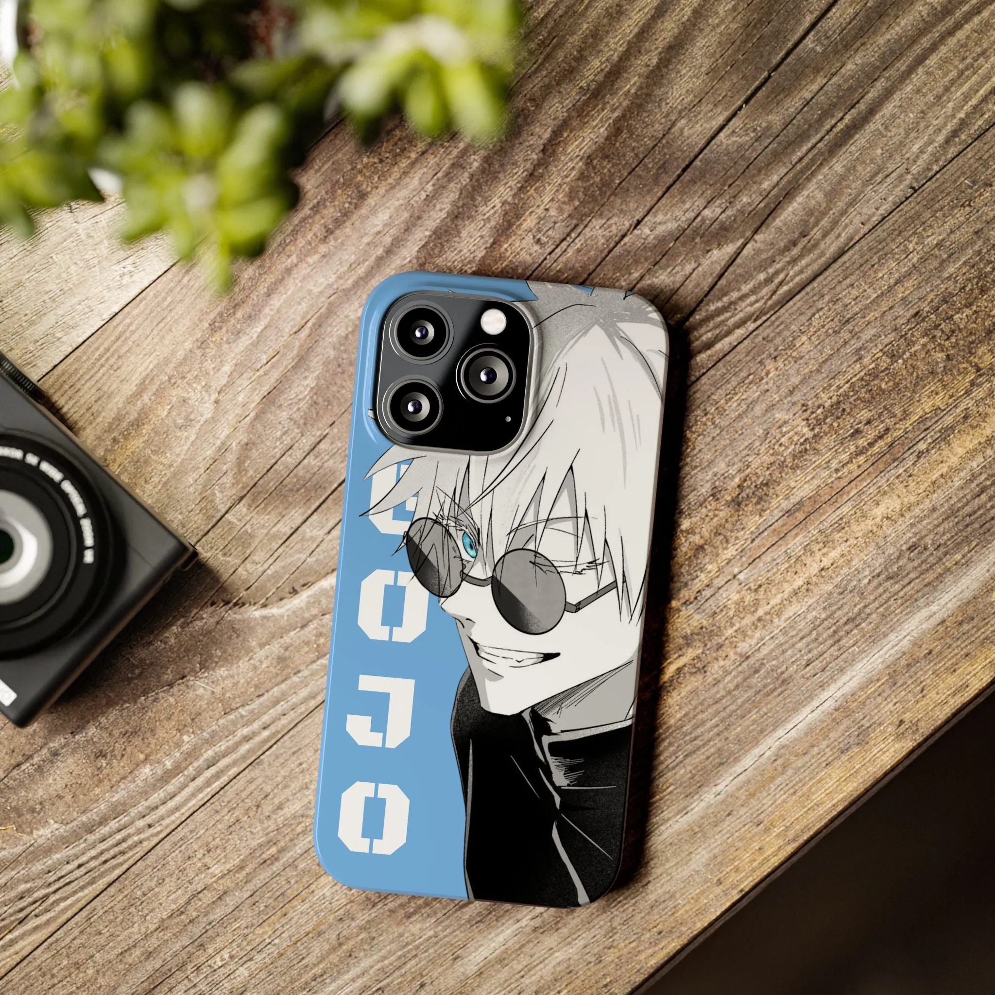 Slim Phone Case - Gojo Satoru Design - Blue