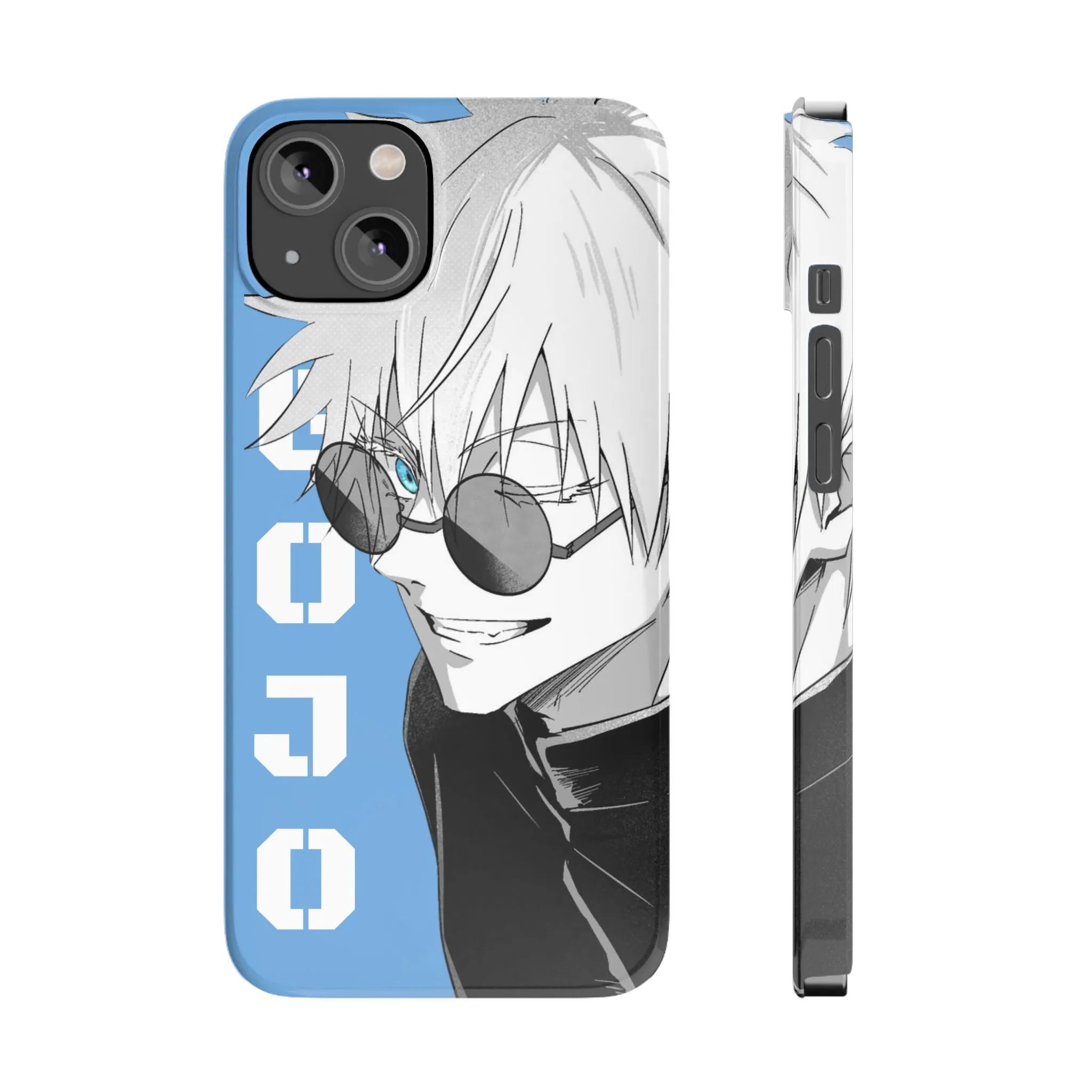 Slim Phone Case - Gojo Satoru Design - Blue