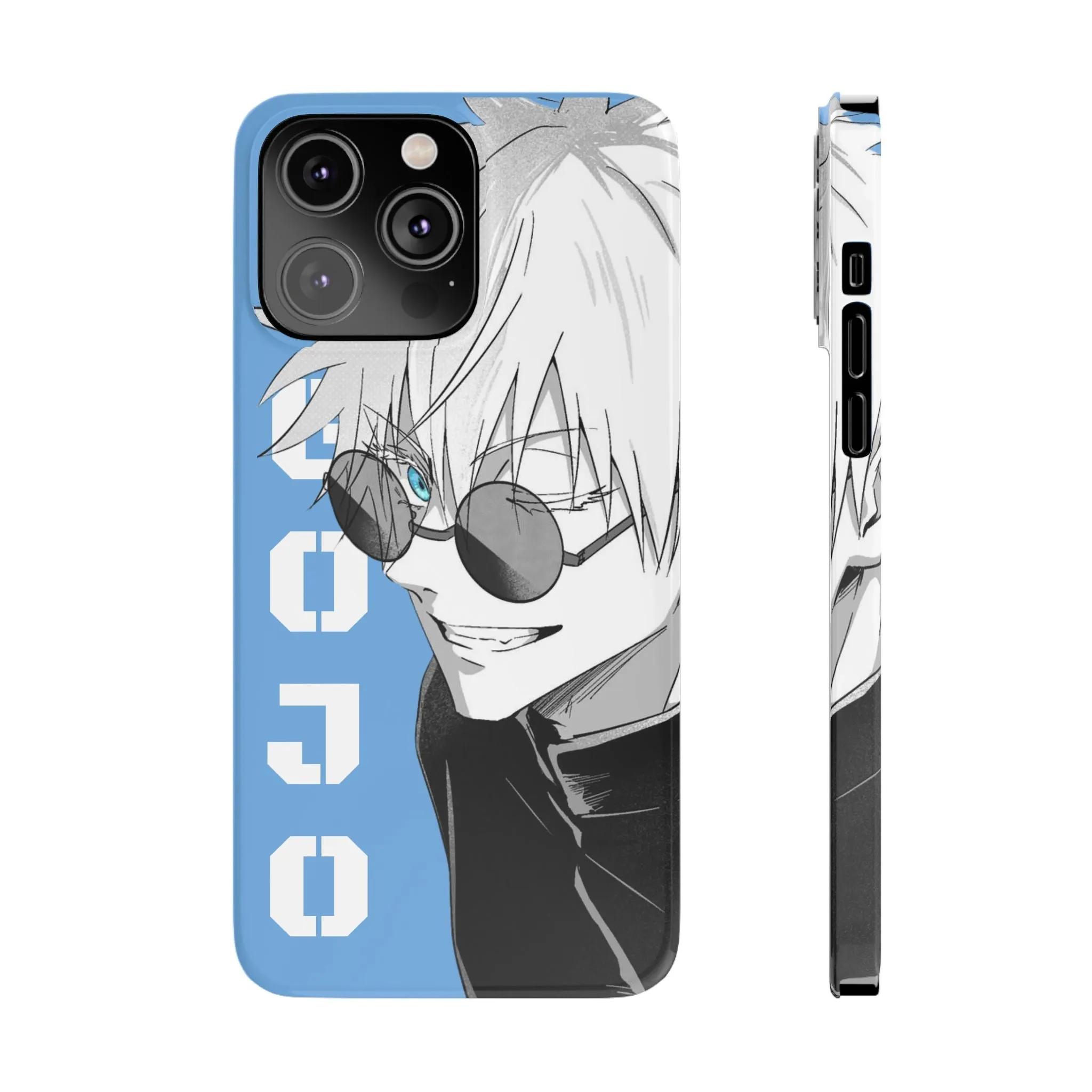 Slim Phone Case - Gojo Satoru Design - Blue