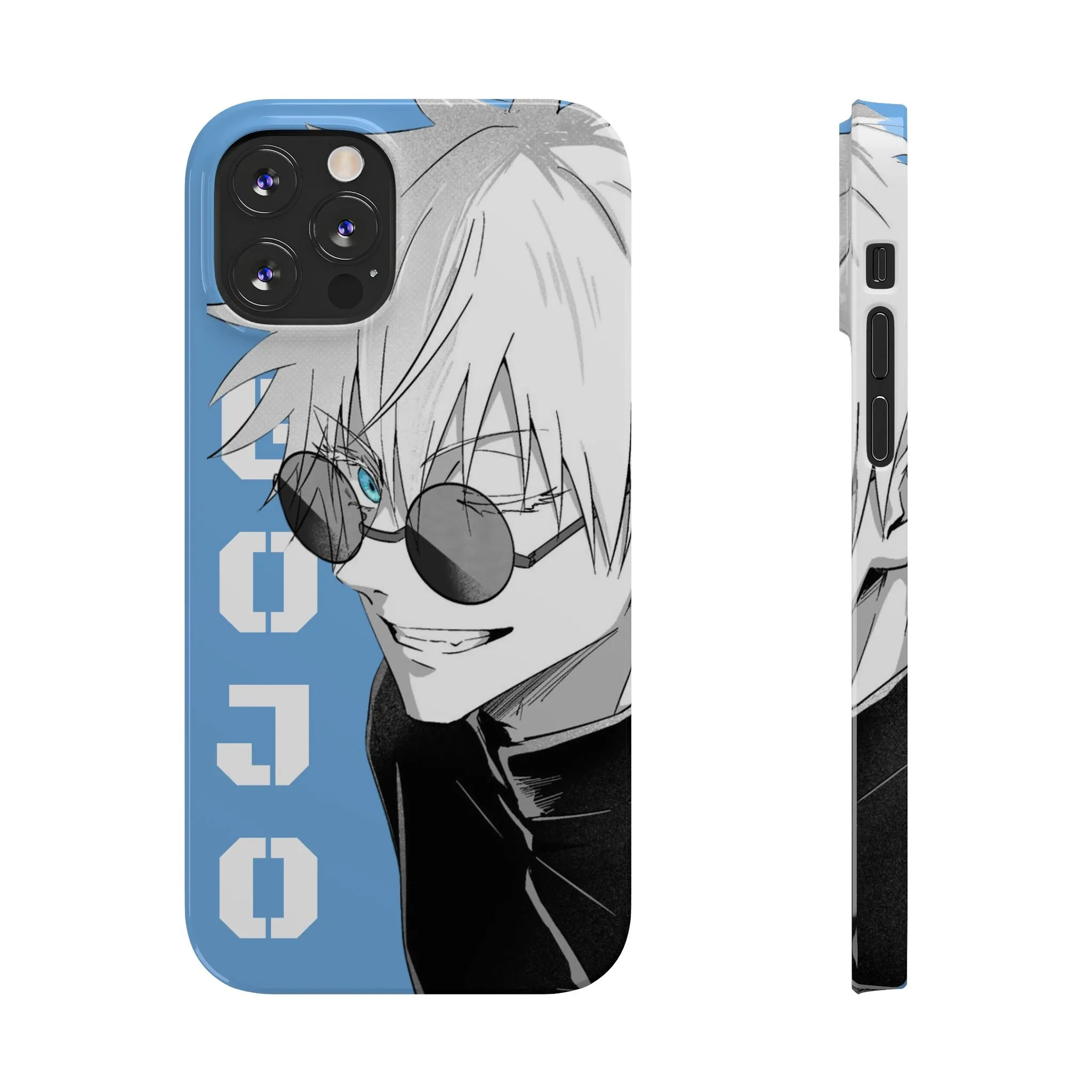 Slim Phone Case - Gojo Satoru Design - Blue