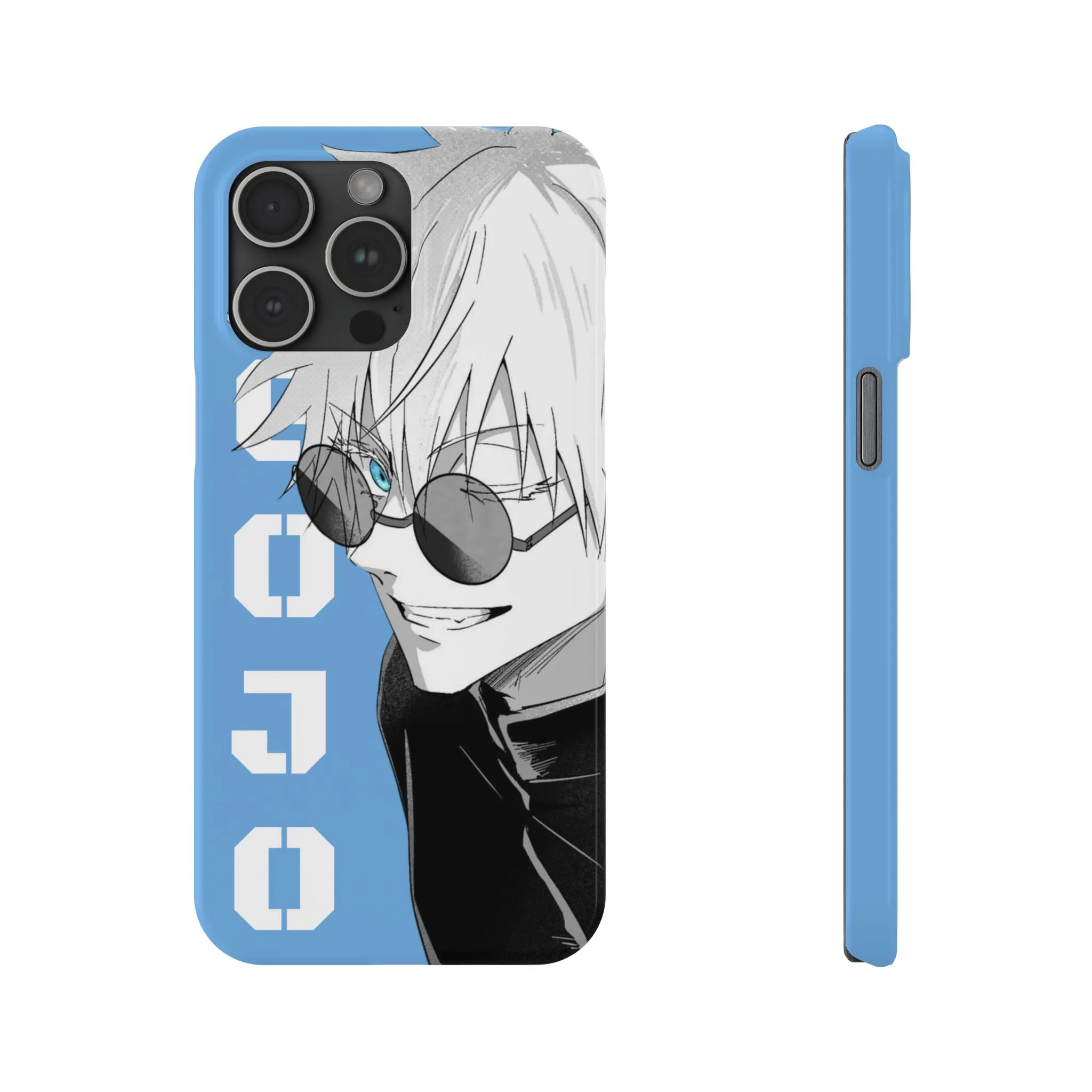 Slim Phone Case - Gojo Satoru Design - Blue