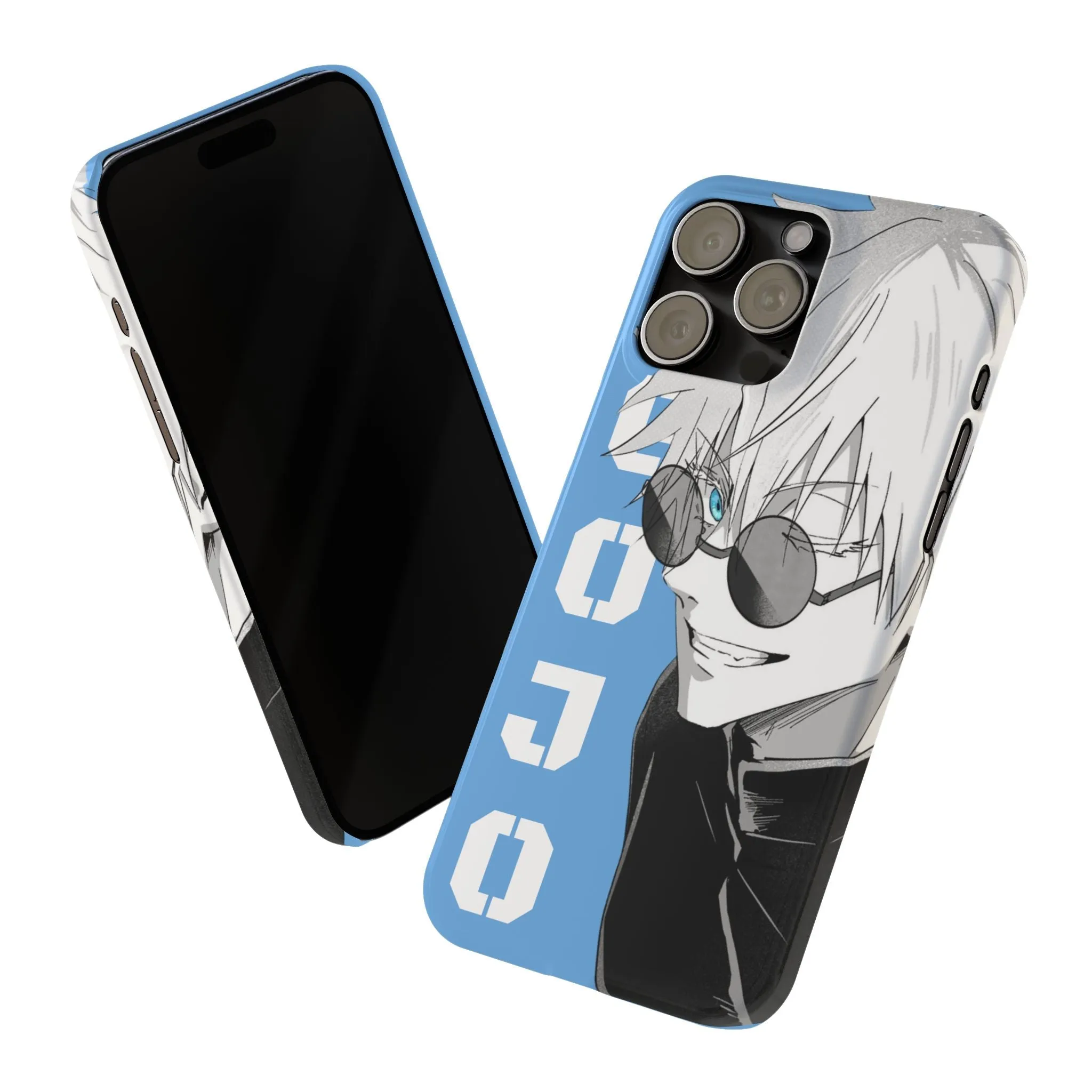 Slim Phone Case - Gojo Satoru Design - Blue