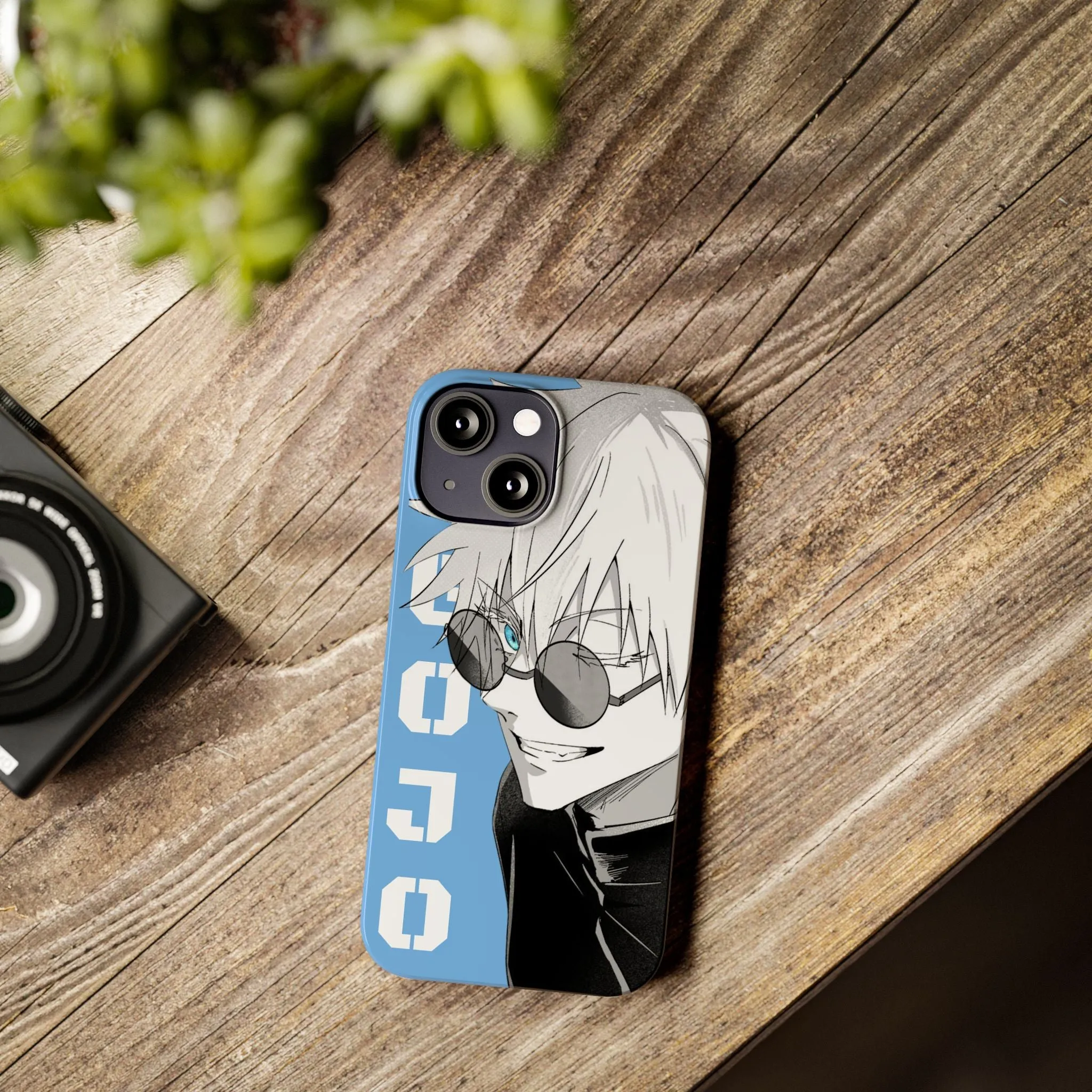 Slim Phone Case - Gojo Satoru Design - Blue