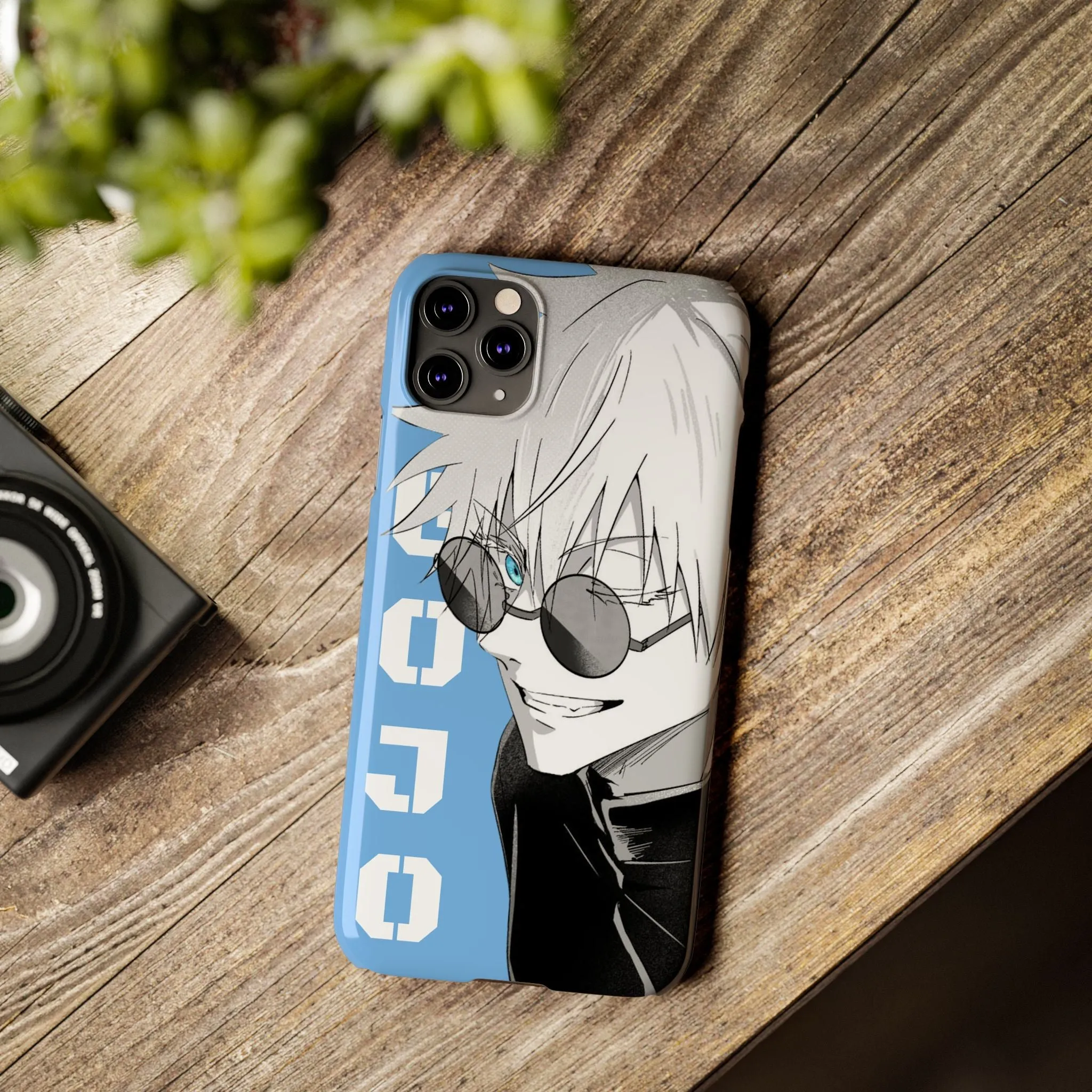 Slim Phone Case - Gojo Satoru Design - Blue