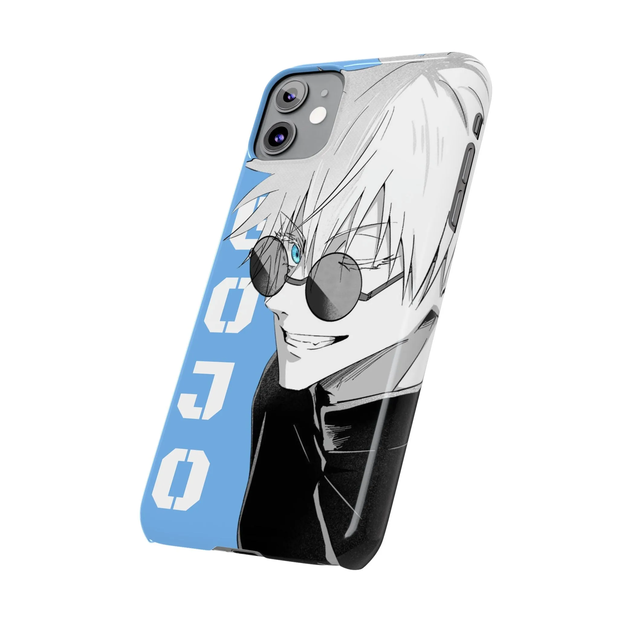 Slim Phone Case - Gojo Satoru Design - Blue