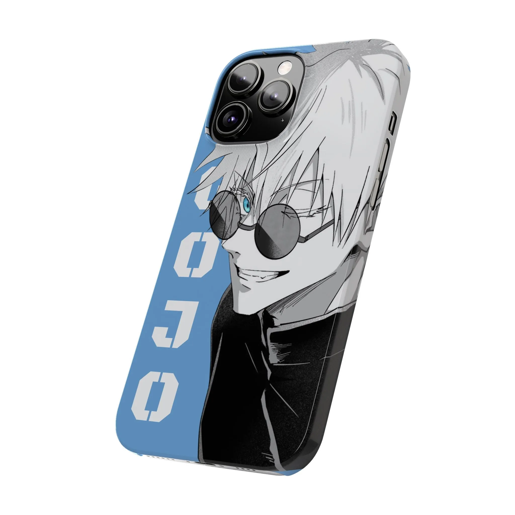 Slim Phone Case - Gojo Satoru Design - Blue