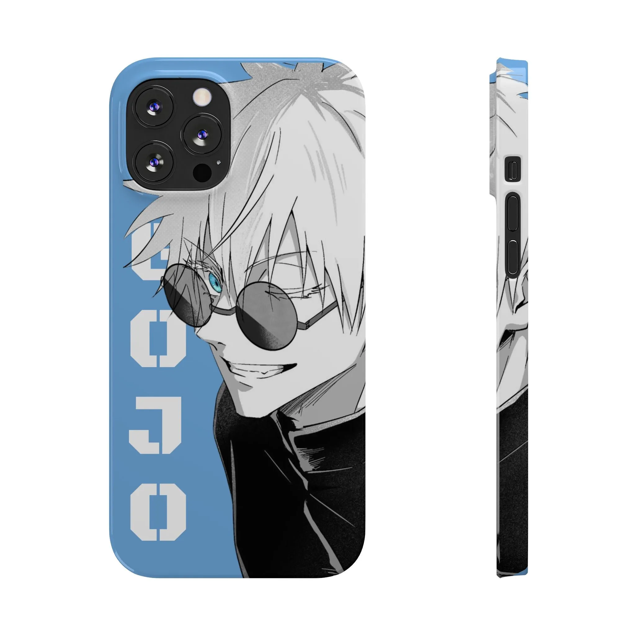 Slim Phone Case - Gojo Satoru Design - Blue