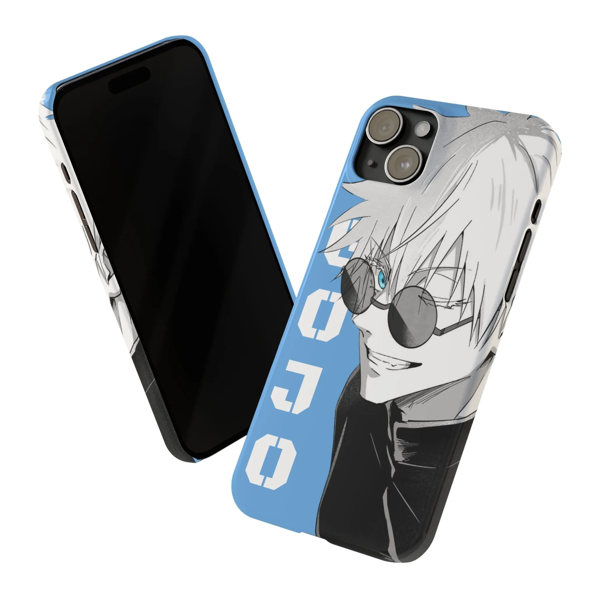 Slim Phone Case - Gojo Satoru Design - Blue