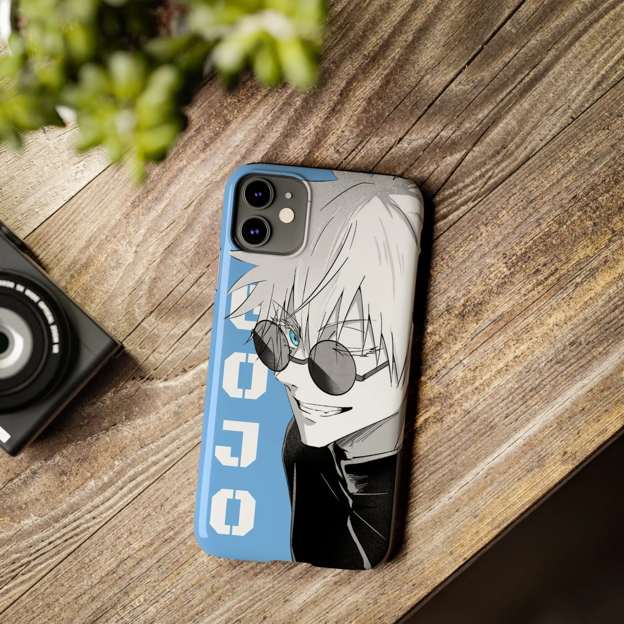 Slim Phone Case - Gojo Satoru Design - Blue