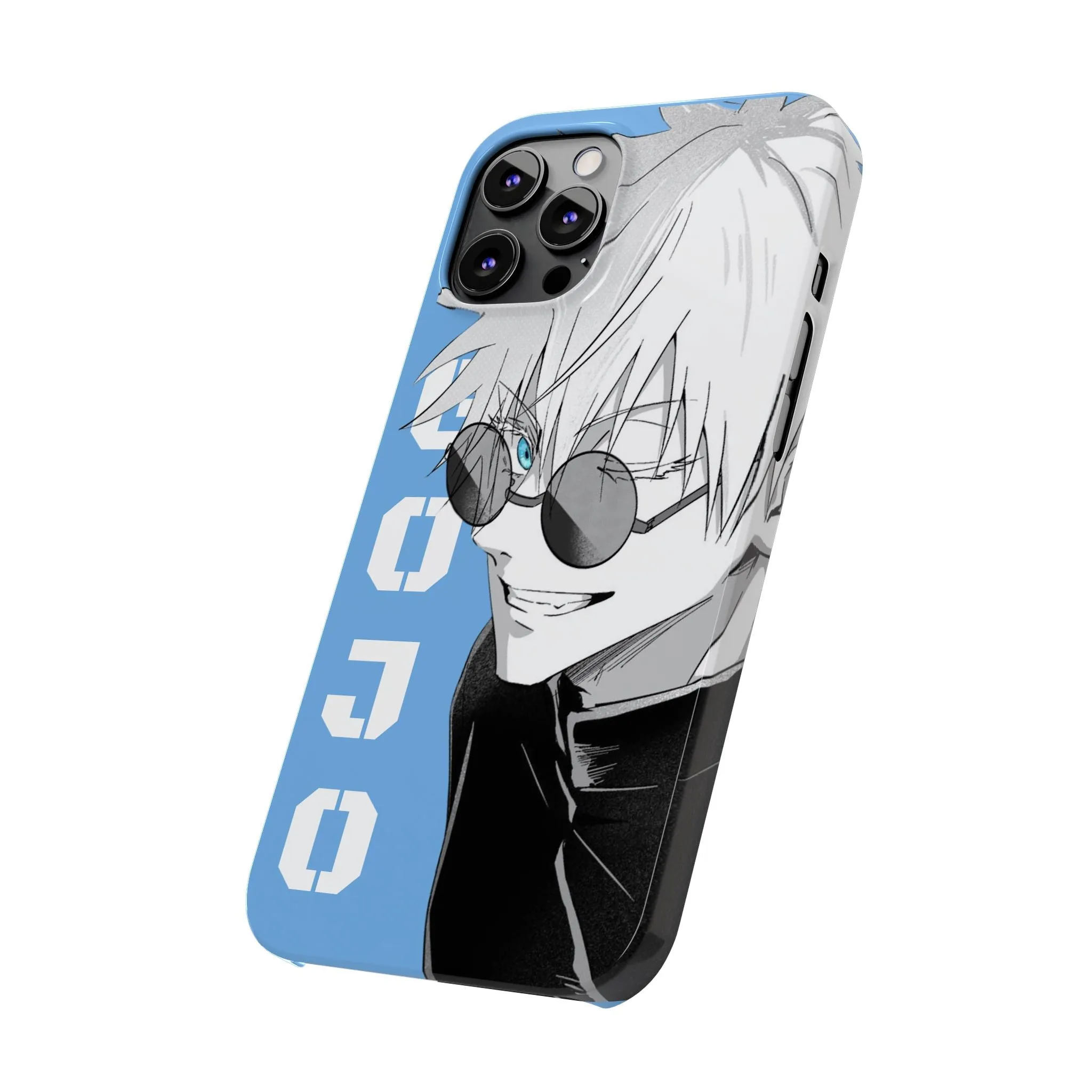 Slim Phone Case - Gojo Satoru Design - Blue