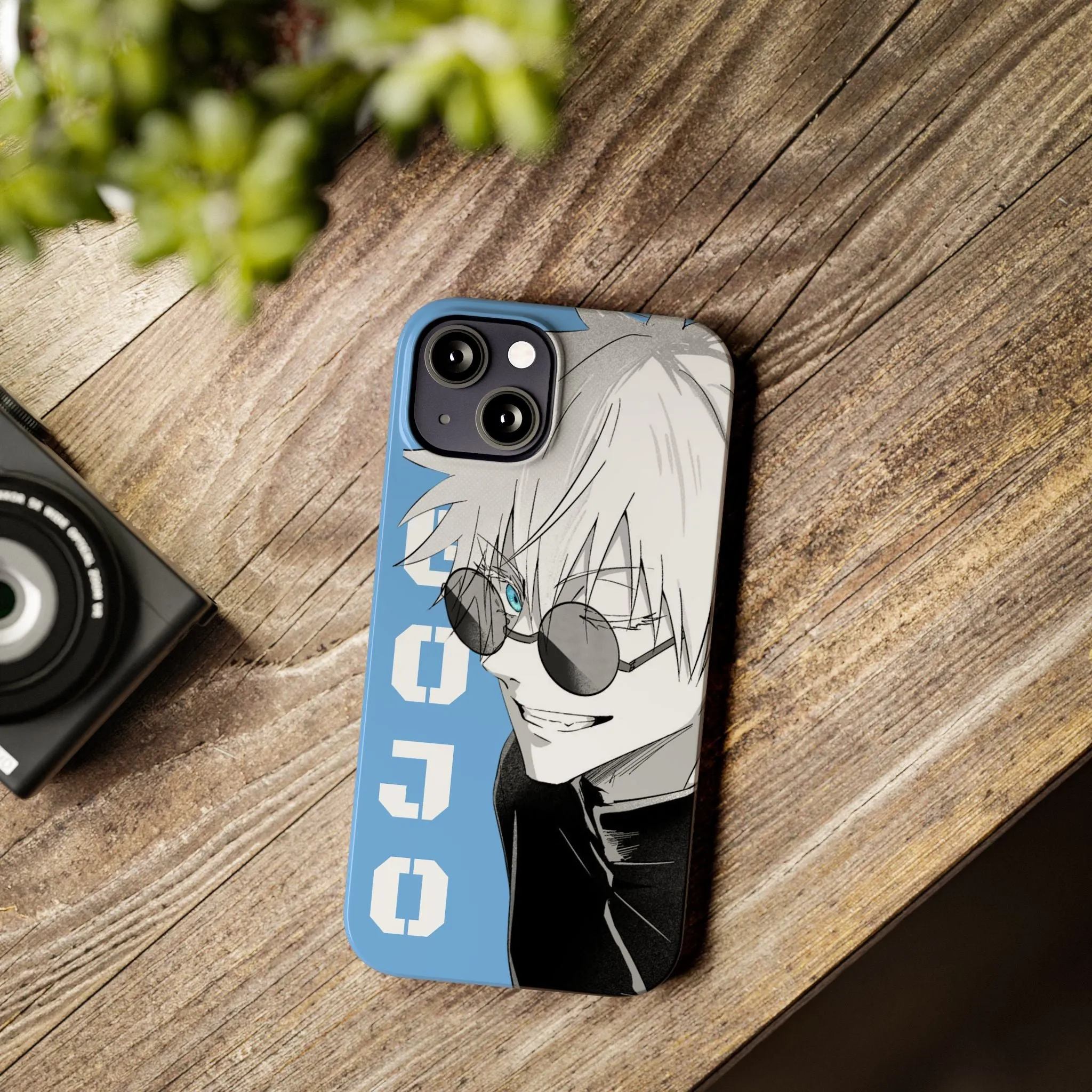 Slim Phone Case - Gojo Satoru Design - Blue